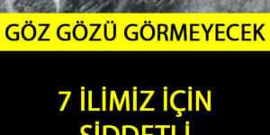 7 İlimiz İçin Kar Yağışı Alarmı Verildi