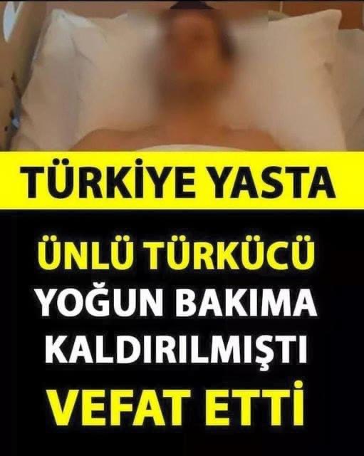 ALLAH RAHMET EYLESIN:( Ünlü Türkücüden A’cı Haber